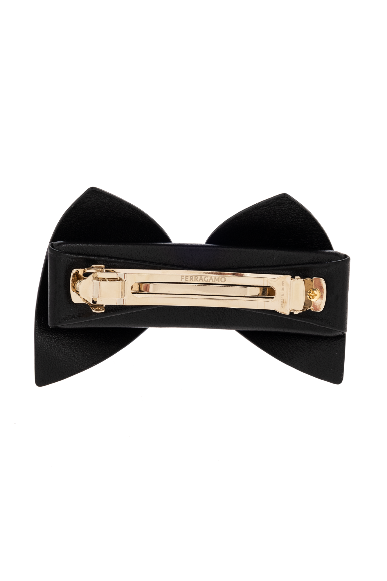 ヘアアクセサリー Salvatore Ferragamo Black Leather Hair Clip Ferragamo Leather Hair Clip in Black | Lyst